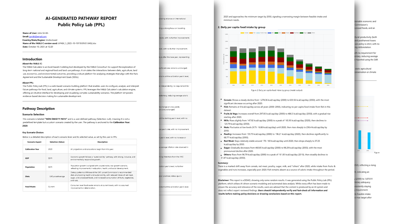 Scenario creation interface