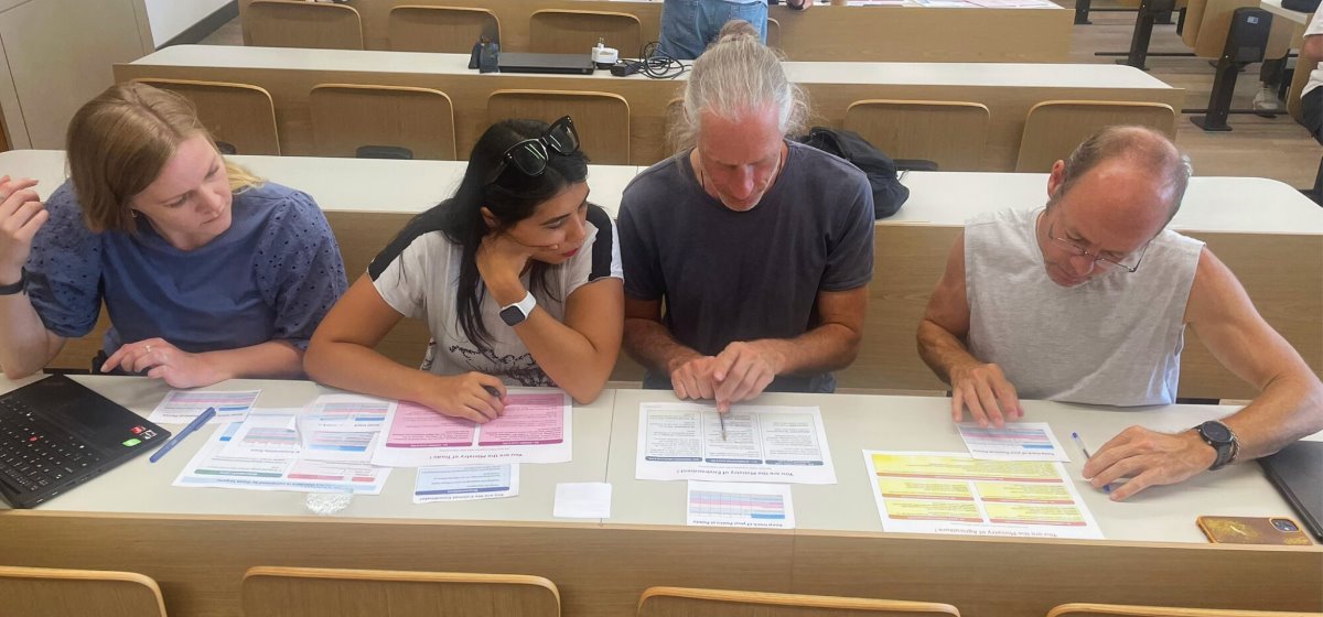 Participants playing the FABLE Serious Game at the 16th FABLE Consortium Meeting in Istanbul
