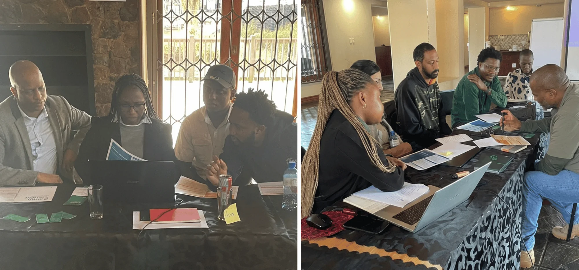 Participants playing the 2050 is Now serious game